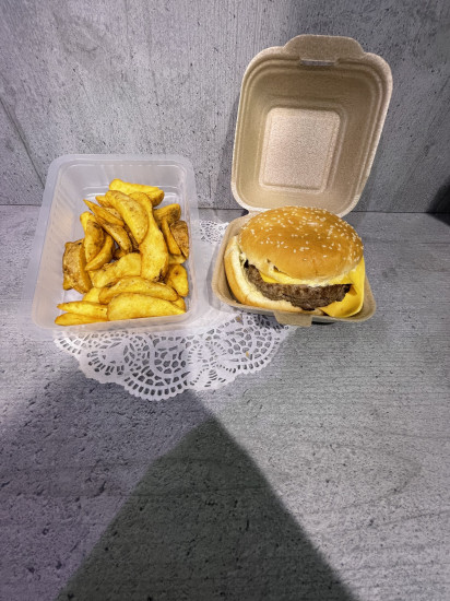 HAMBURGER BOEUF + POTATOES