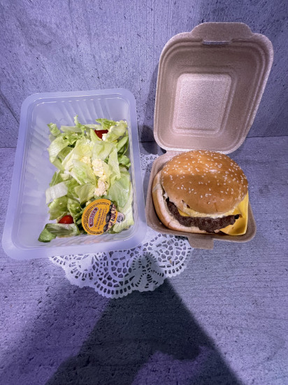 HAMBURGER BŒUF + SALADE